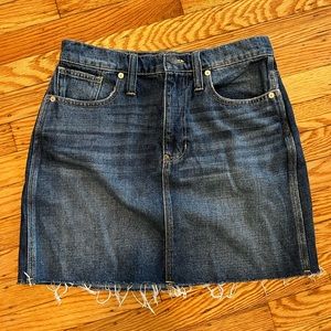 Madewell denim skirt